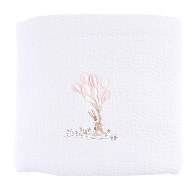 Doopdeken 65x80cm - Jersey Pink garden party