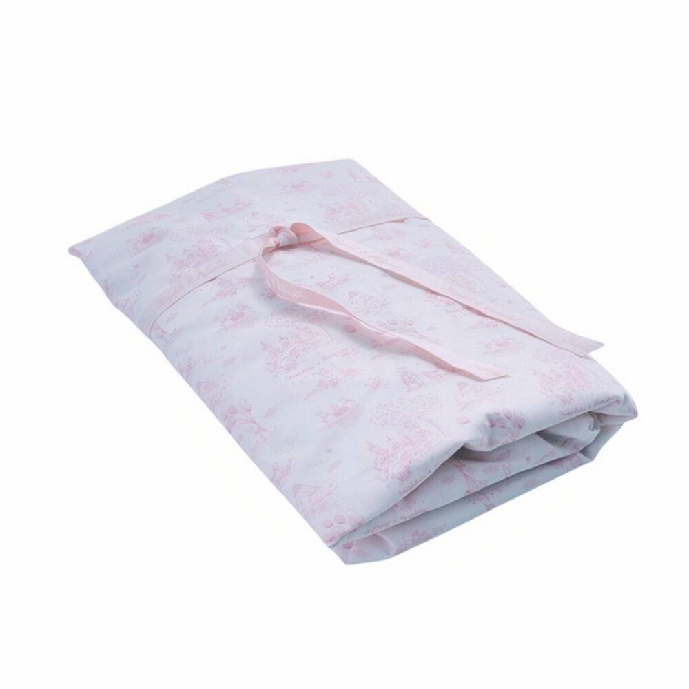 Hoeslaken bed geprint 60x120cm Pink garden party