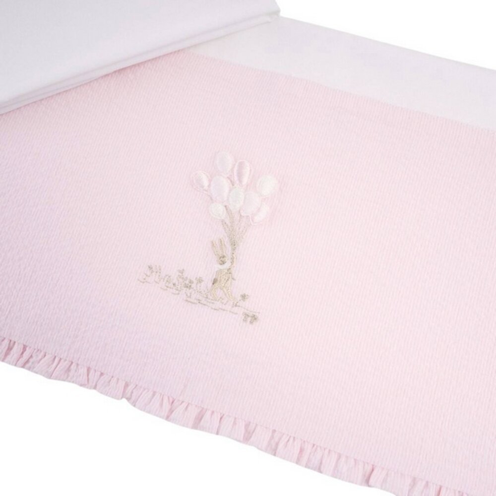 Laken bed 105x170cm + sloop Pink garden party