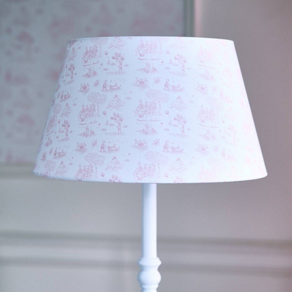 Grote lampenkap geprint Pink garden party