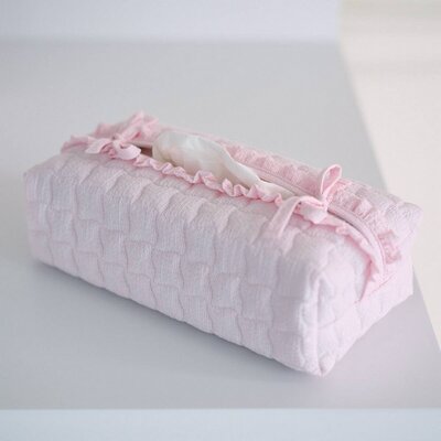 Hoes voor kleenex-doos - Gewatteerd Pink garden party