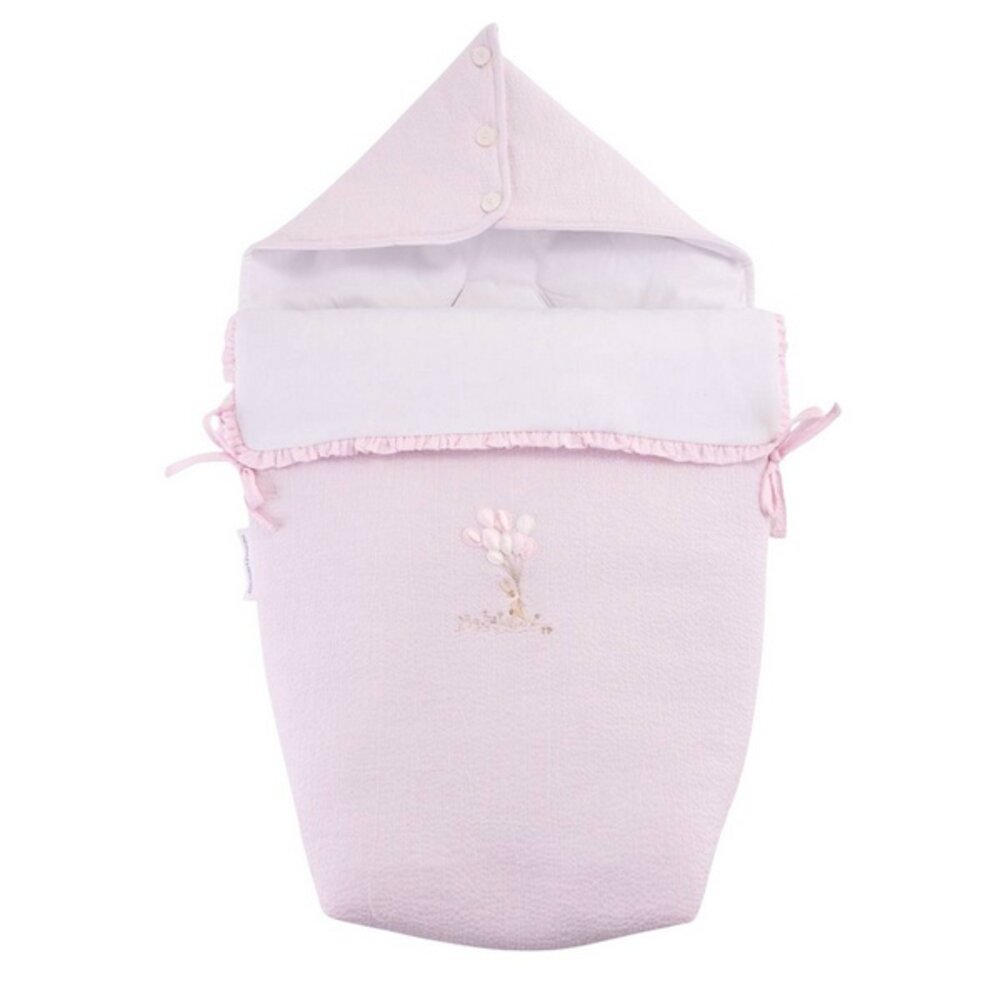 Voetenzak 3-punts fixatie Pink garden party