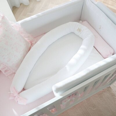 Baby slaapnestje - Gewafeld Pink garden party
