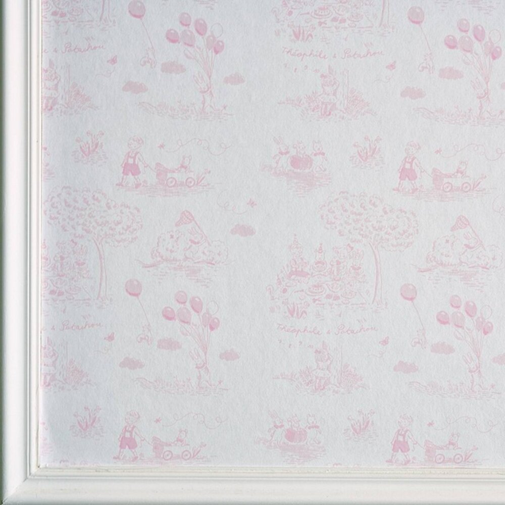 Behang Pink garden party