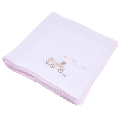 3 geborduurde tetra doek PP 60x60 + doos Pink garden party
