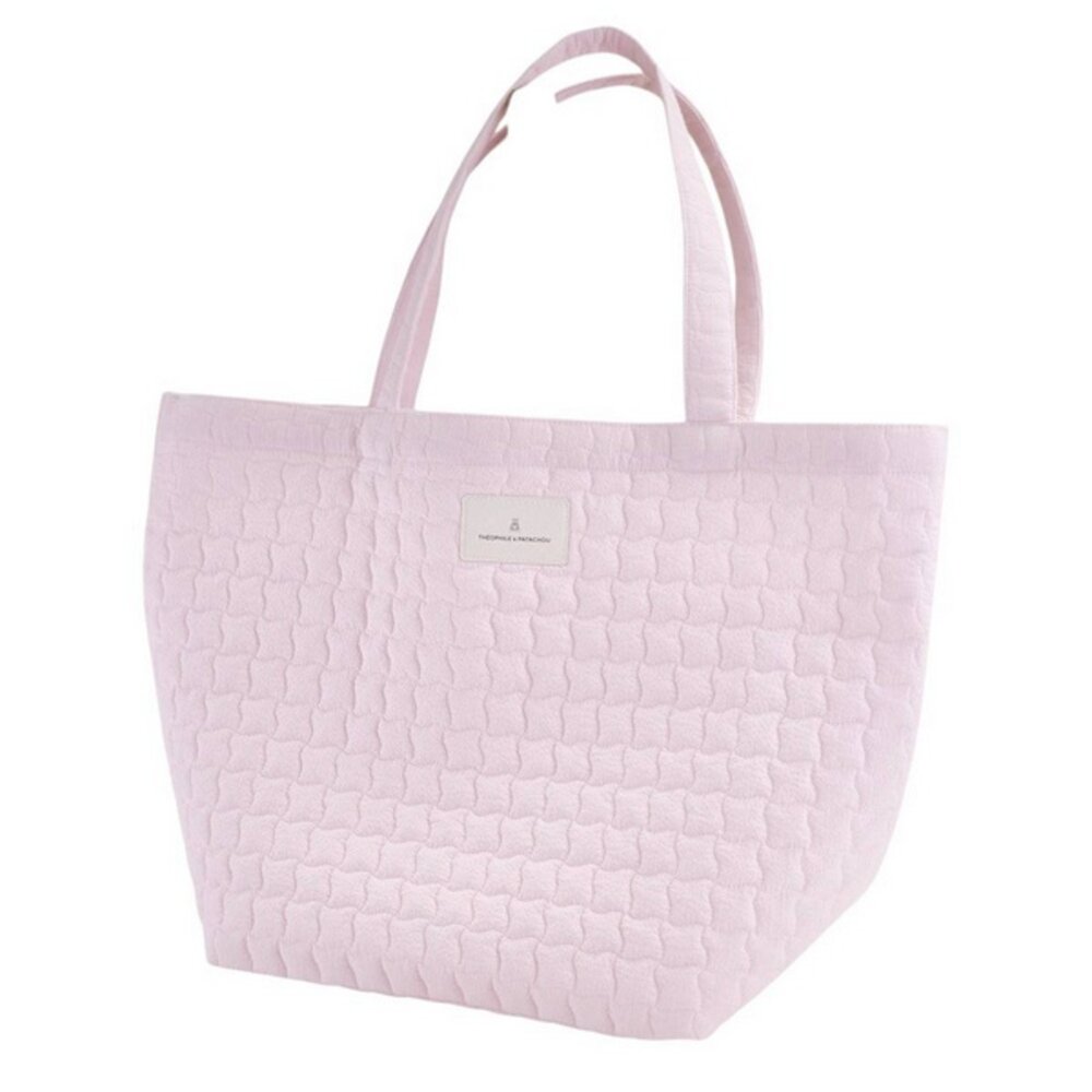 Tote bag - Gewatteerd Pink garden party