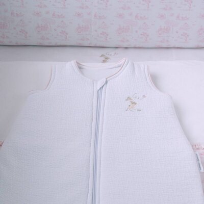 Slaapzak 60cm - Gewafeld Pink garden party