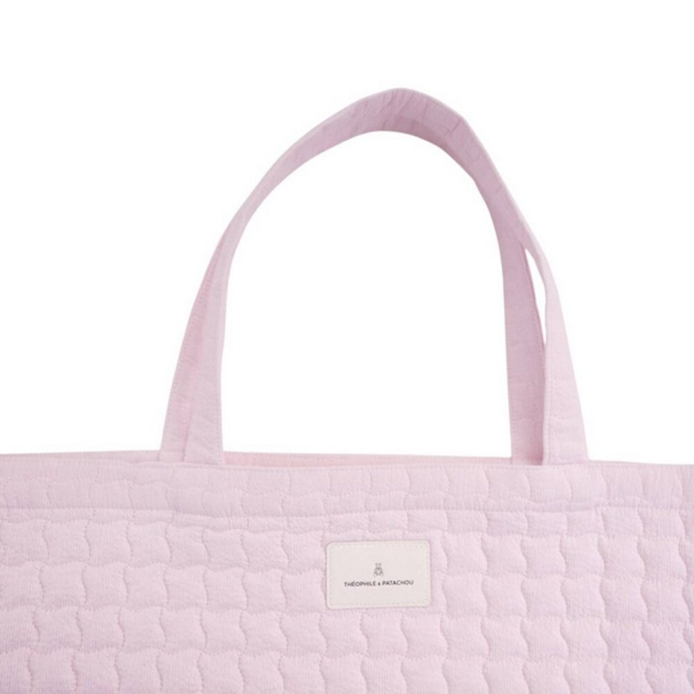 Tote bag - Gewatteerd Pink garden party
