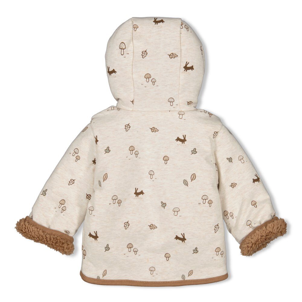 Jasje omkeerbaar little forest friends Taupe