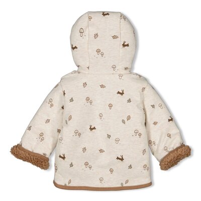 Jasje omkeerbaar little forest friends Taupe