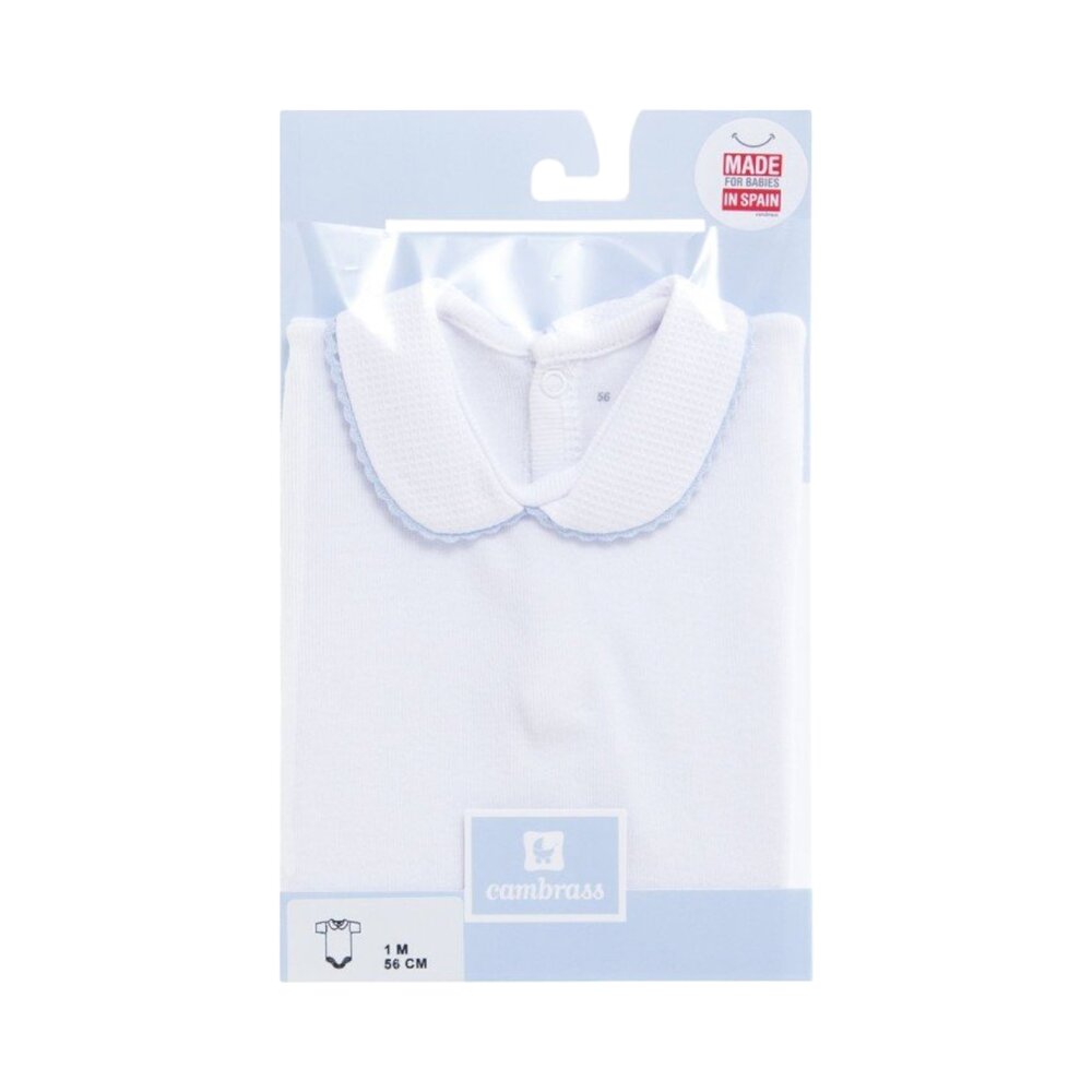Body korte mouwen met kraag Blauw