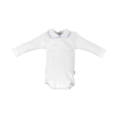 Body kraagje lange mouwen Blauw
