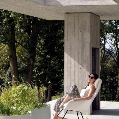 Schommelstoel Rocking Nordic Sheep beige