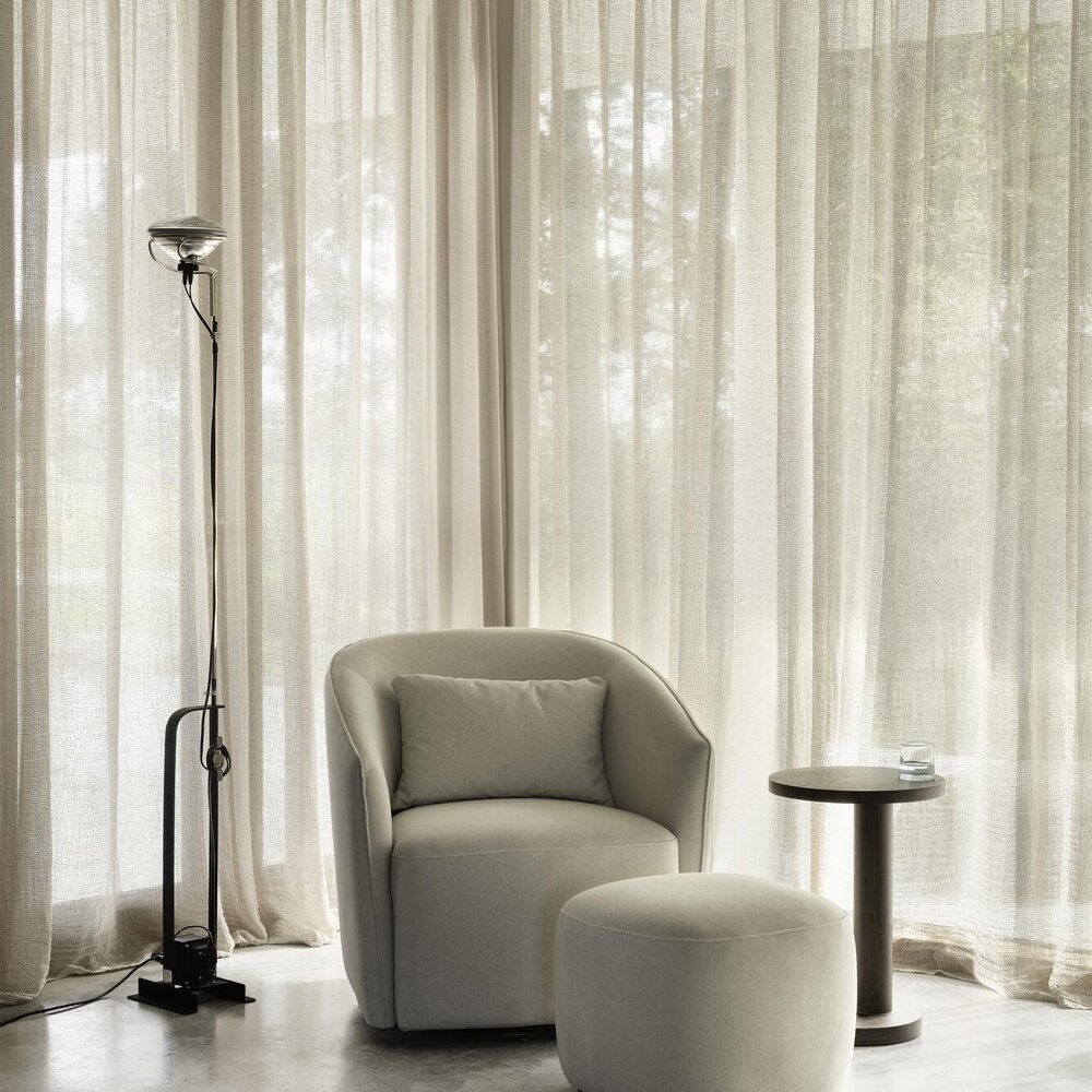 Gomi - 360° draai- en schommelzetel (swivel & gliding chair) Mohair Beige
