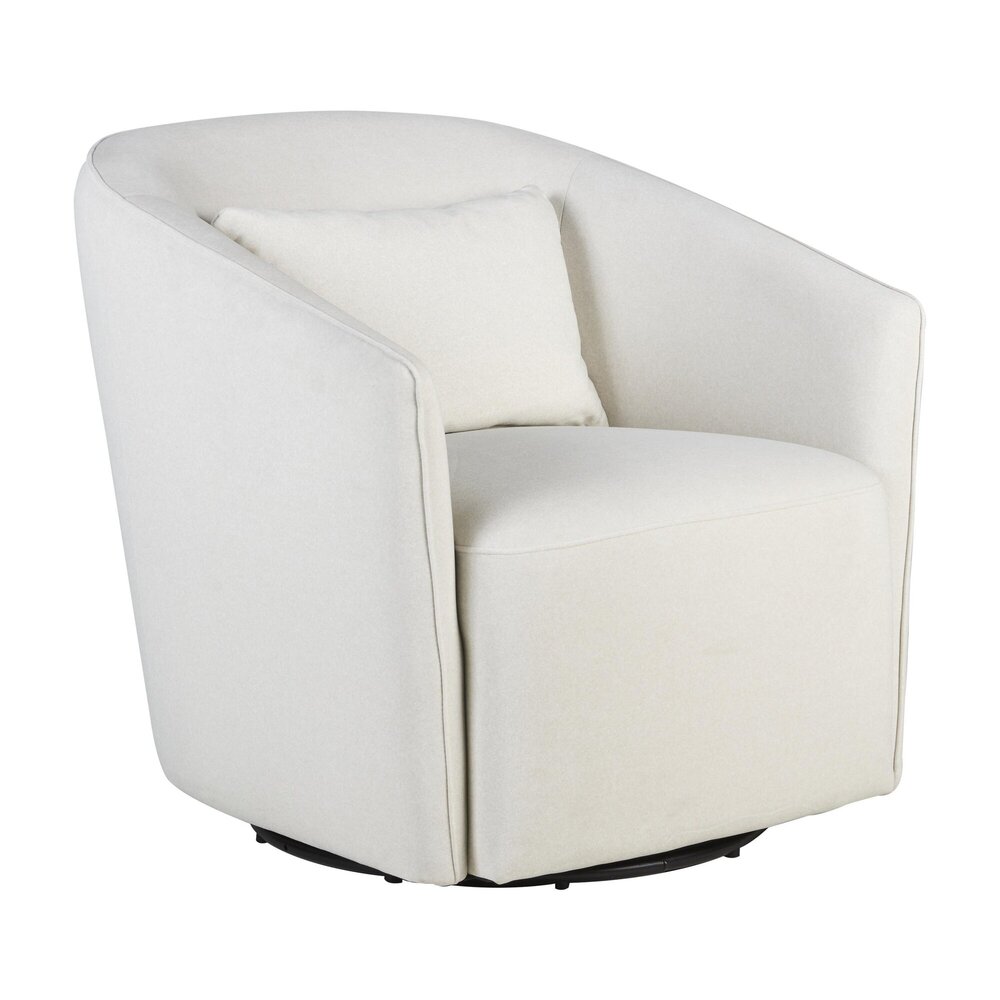 Gomi - 360° draai- en schommelzetel (swivel & gliding chair) Mohair Beige