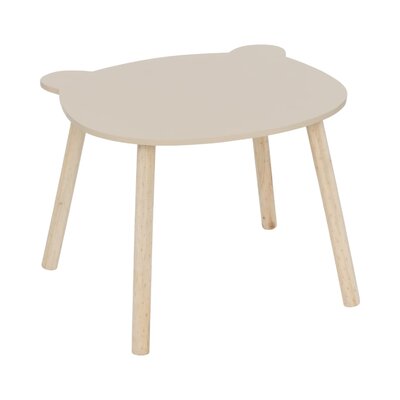 Tekentafel/Kindertafel Teddybeer Ø60cm Beige