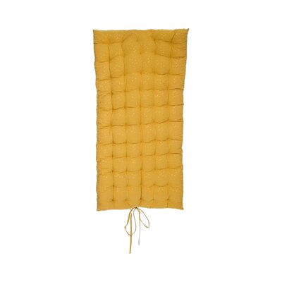Berlingot vloermatras met gouden driehoekjes - 120x60x5cm Oker