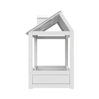 2-in-1 bed combin. beach house / luxe lattenbodem Wit