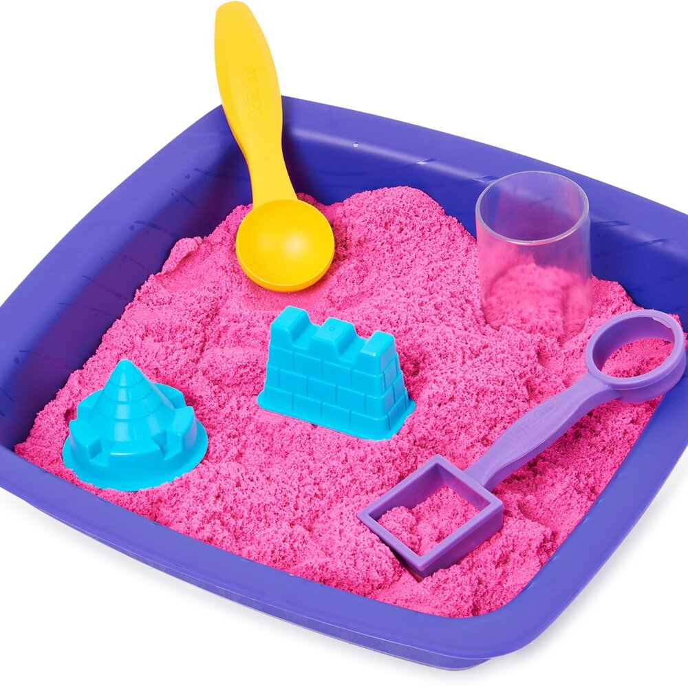 Kinetic Sand - Shimmer, Zandkasteel-Set roze