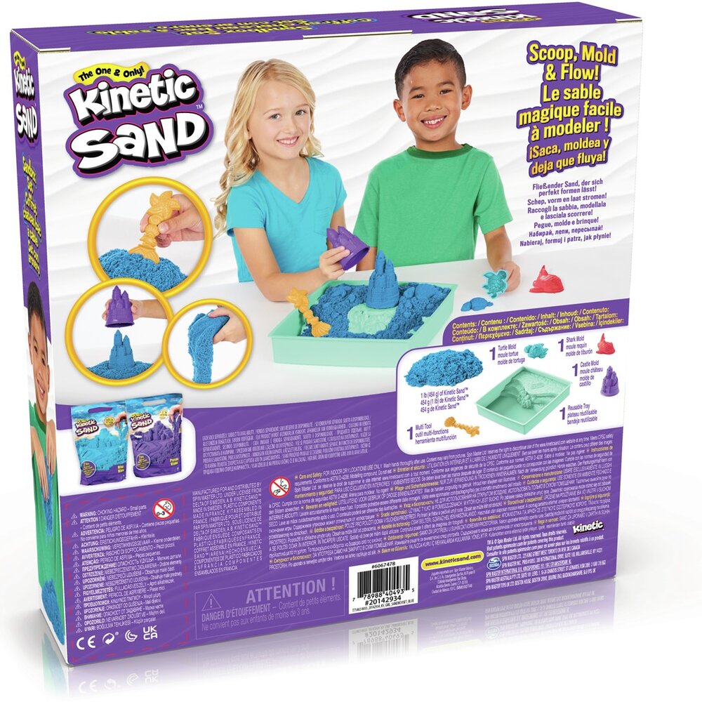 Kinetic Sand - Zandbak-Set Blauw