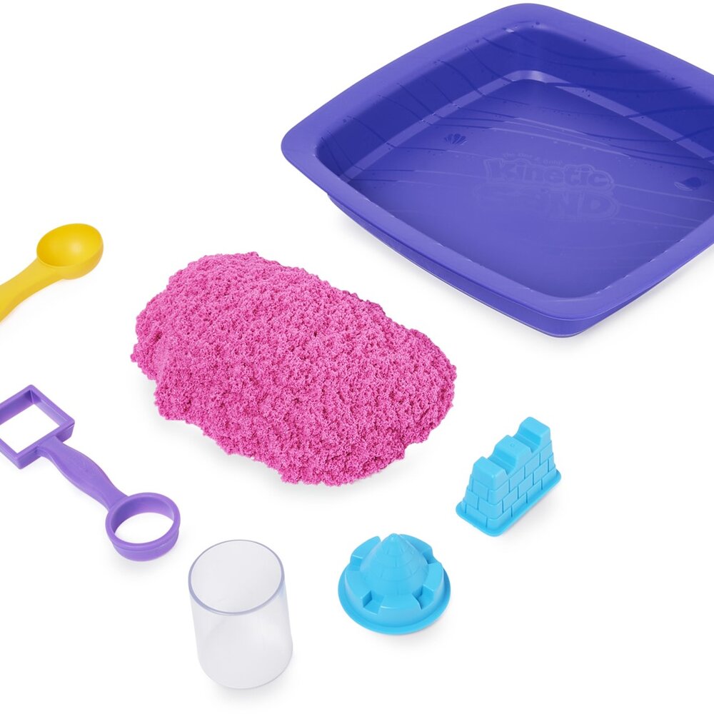 Kinetic Sand - Shimmer, Zandkasteel-Set roze