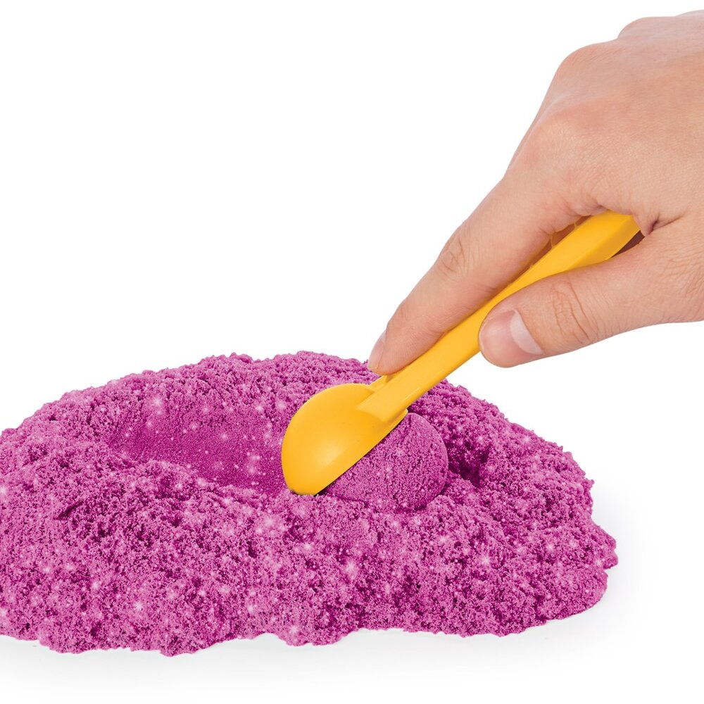 Kinetic Sand - Shimmer, Zandkasteel-Set roze