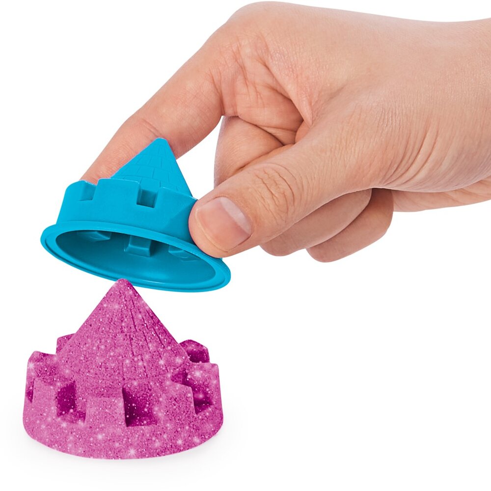 Kinetic Sand - Shimmer, Zandkasteel-Set roze