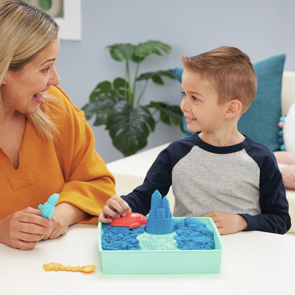 Kinetic Sand - Zandbak-Set Blauw