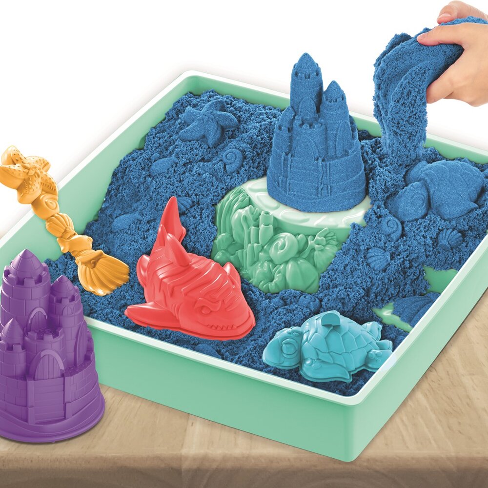 Kinetic Sand - Zandbak-Set Blauw