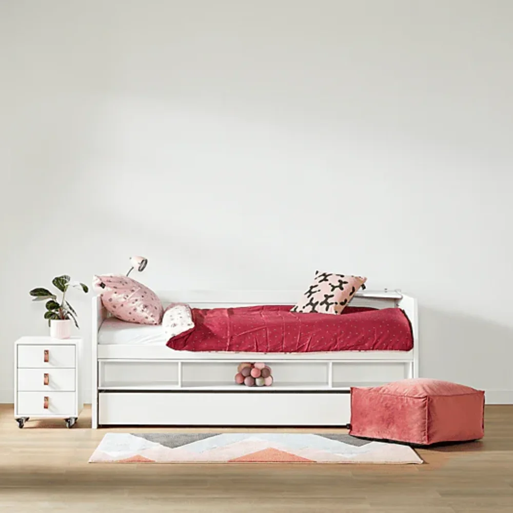 Kajuitbed met opbergbox en bedlade breeze/ luxe l. Wit