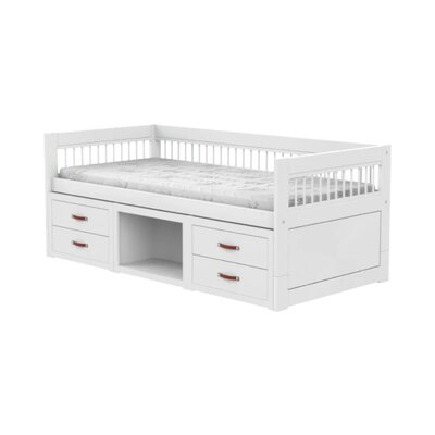 Kajuitbed met boekenkast breeze/ luxe /- grepen Wit