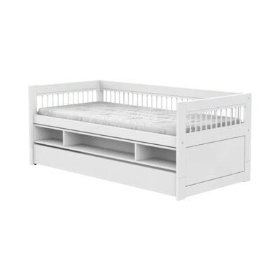 Kajuitbed met opbergbox en bedlade breeze/ luxe l. Wit