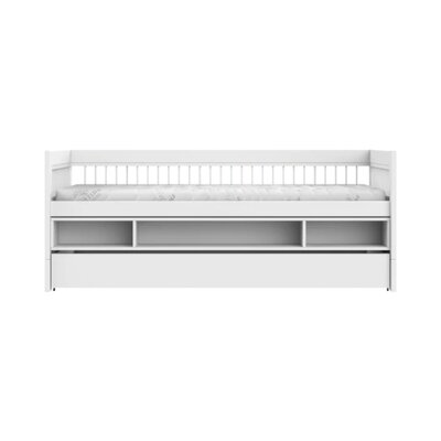 Kajuitbed met opbergbox en bedlade breeze/ luxe l. Wit