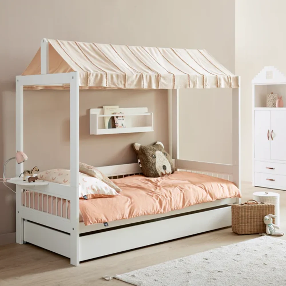 Basisbed brezze+ dakframe voor stofdak/ luxe bodem Wit