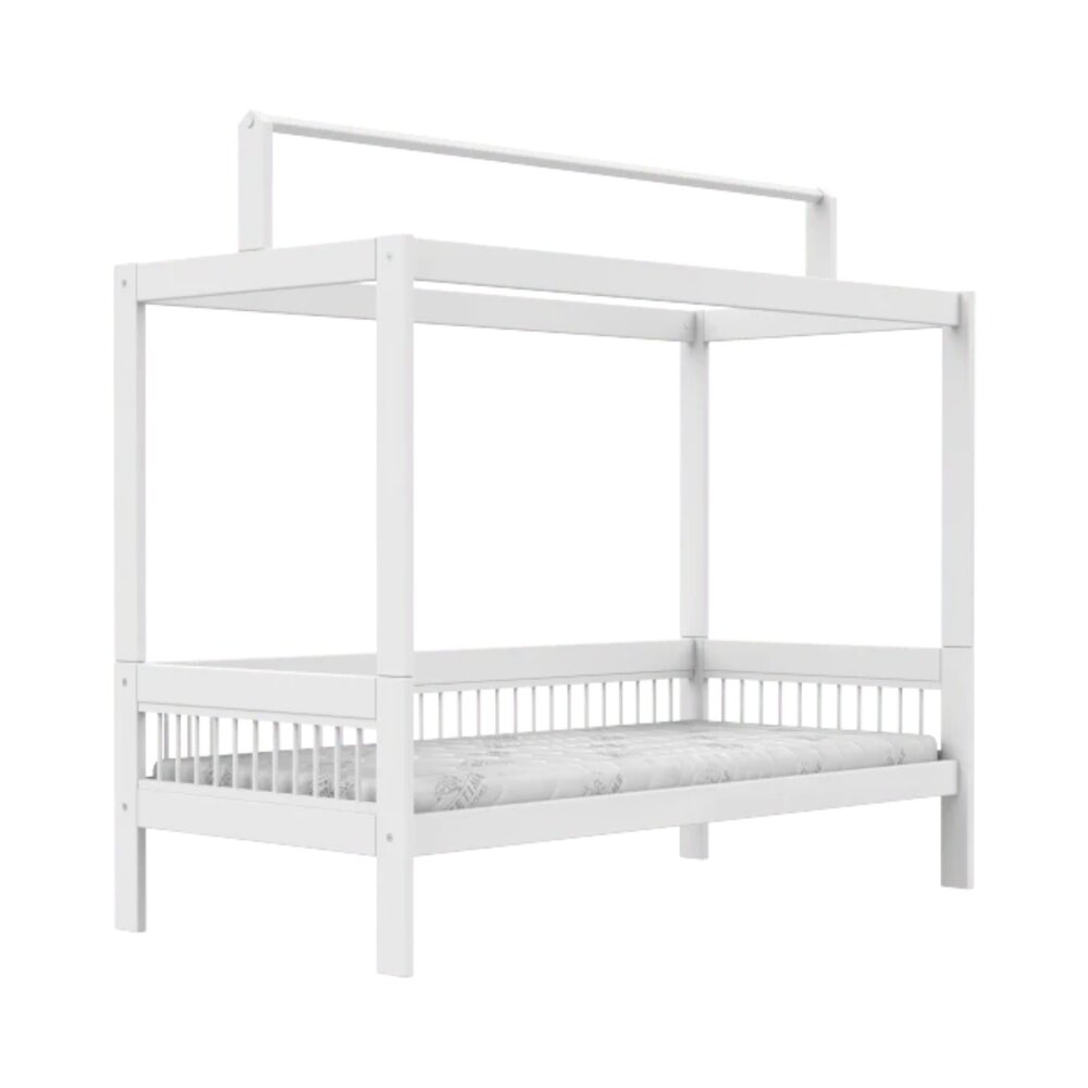 Basisbed brezze+ dakframe voor stofdak/ luxe bodem Wit