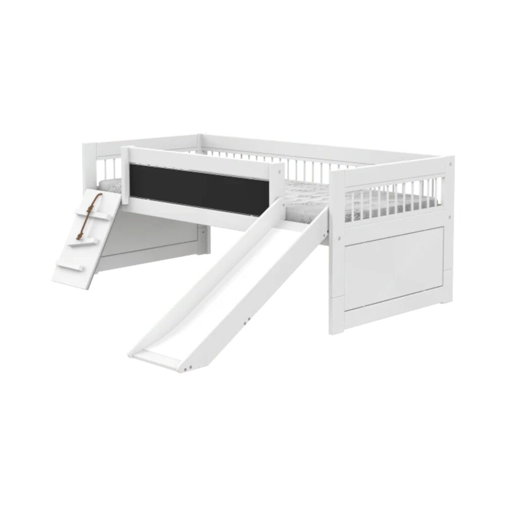 Kajuitbed climb & slide brezze/ luxe lattenbodem Wit