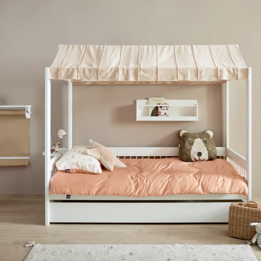 Basisbed brezze+ dakframe voor stofdak/ luxe bodem Wit