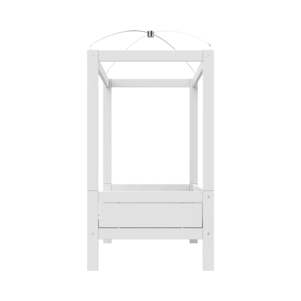Hemelbed /  luxe lattenbodem Wit