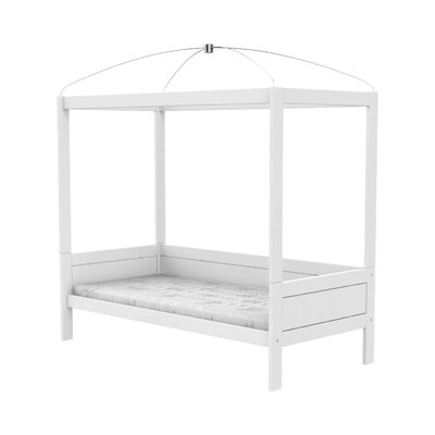 Hemelbed /  luxe lattenbodem Wit