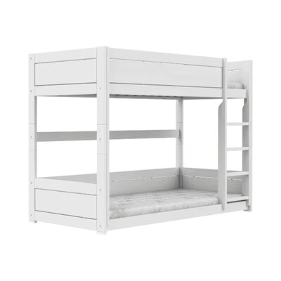 Laag stapelbed / premium lattenbodem Wit