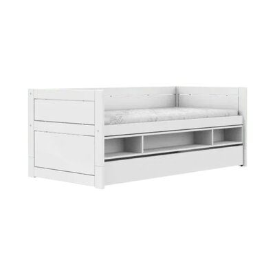 Kajuitbed met opbergbox en bedlade / luxe lattenb. Wit