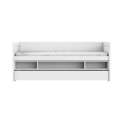 Kajuitbed met opbergbox en bedlade / luxe lattenb. Wit