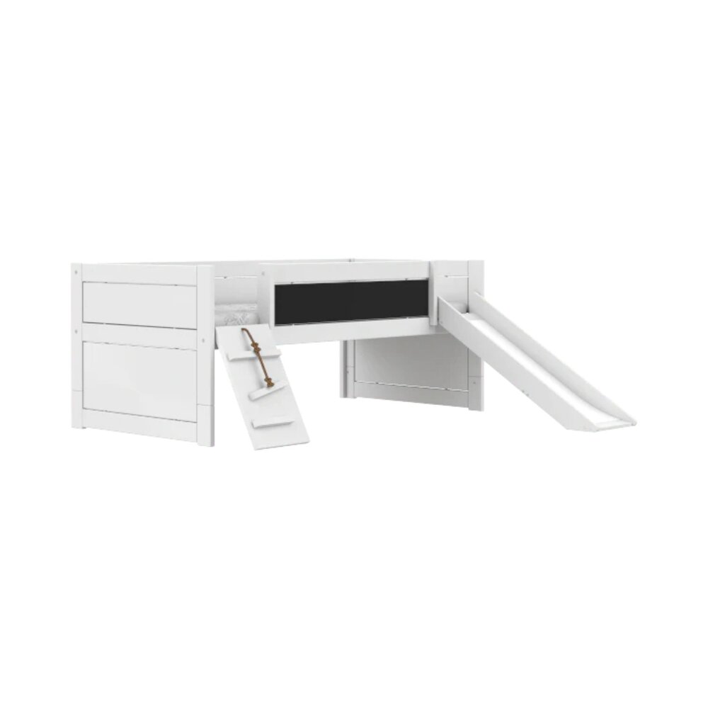 Kajuitbed climb & slide / luxe lattenbodem Wit