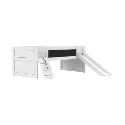 Kajuitbed climb & slide / luxe lattenbodem Wit