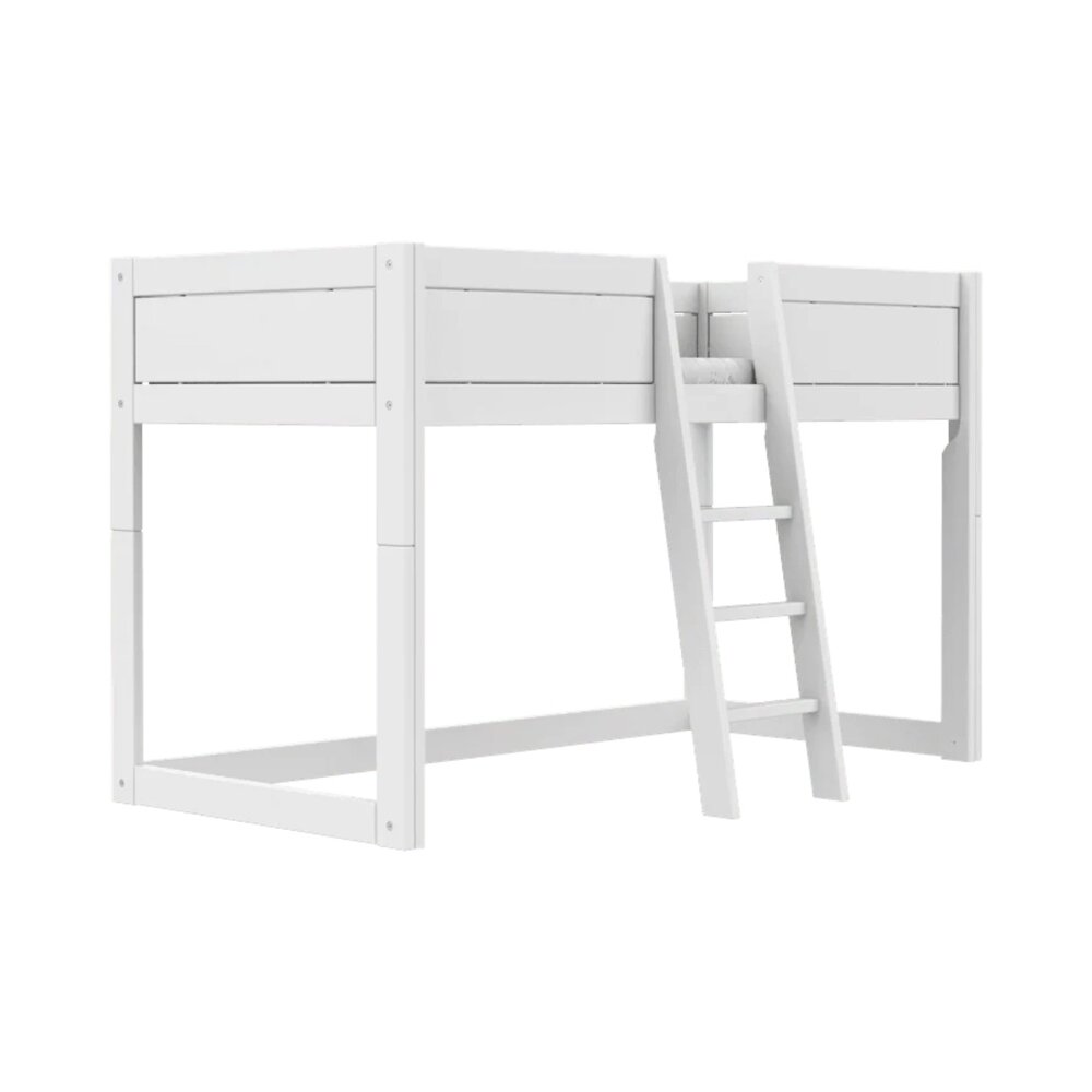 4-in-1 house bed / luxe lattenbodem Wit