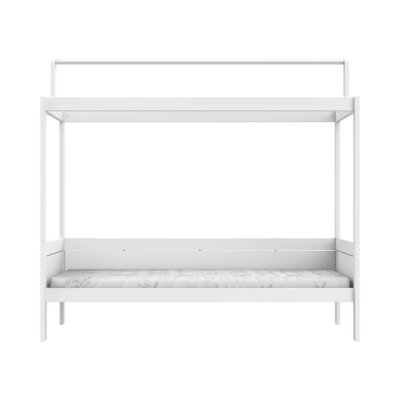 Basisbed + dakframe voor stofdak / luxe bodem Wit