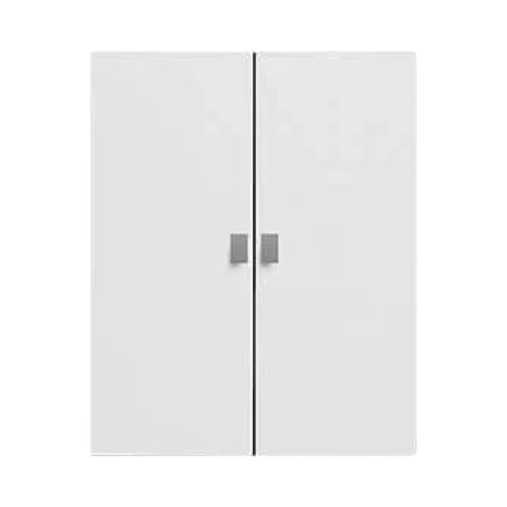 Set hoge deuren voor boekenkast Wit