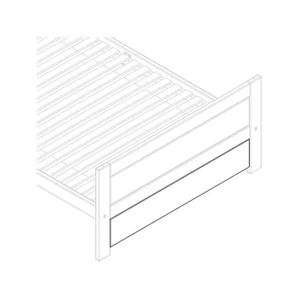 Afdekkingsplaat voor h/v eind voor de 5121 Wit