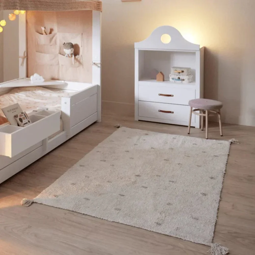 Vloerkleed essence dots Natural