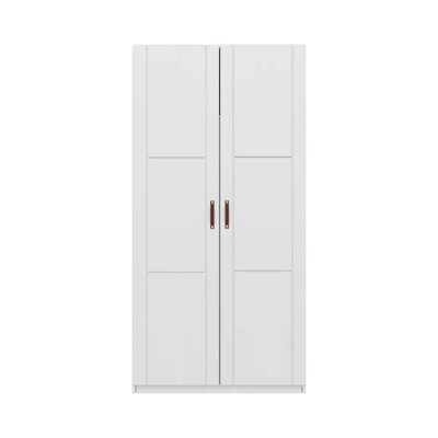 Kledingkast 100 cm/ 2 deuren + kast indeling Wit